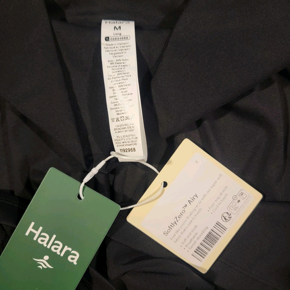 Halara SoftlyZero Airy High Waisted Active Shorts Black Women's Size Medium Long - Picture 4 of 5